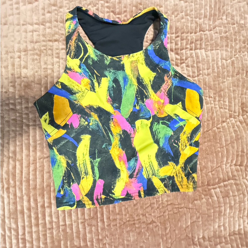 Lululemon Athletica Multicolor Brushstroke Tank Top